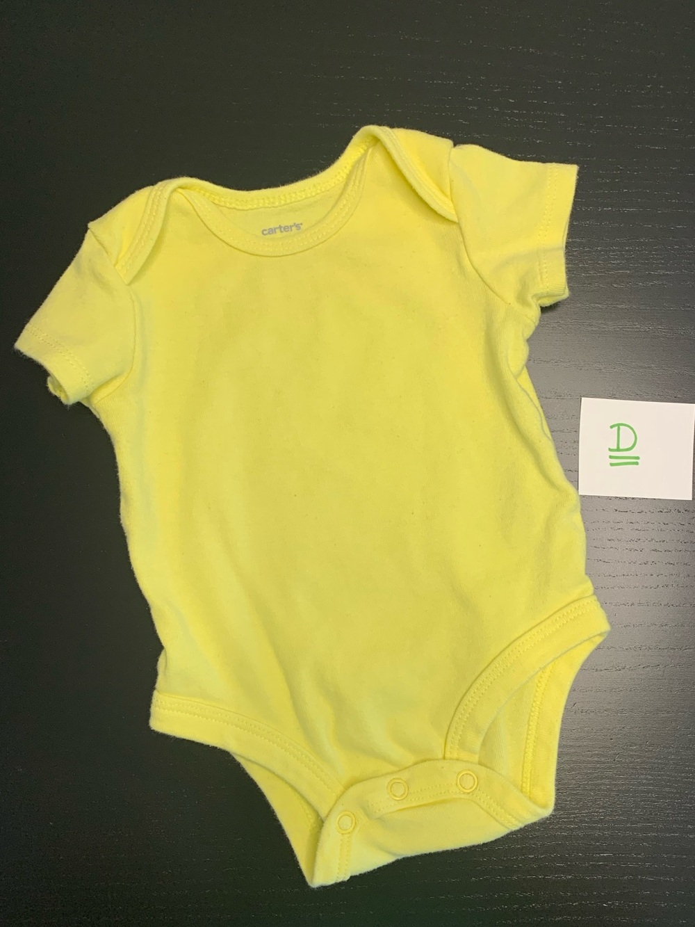 ⭐️5/$10.00⭐️ Carter's 3m Yellow Short-Sleeve Onesie